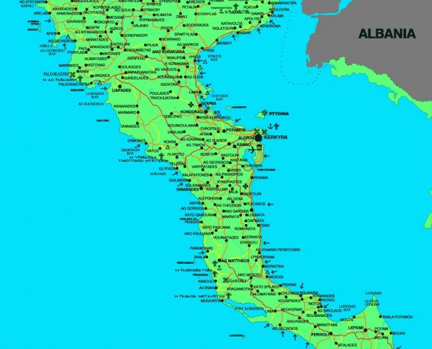 Mapa Korfu 02