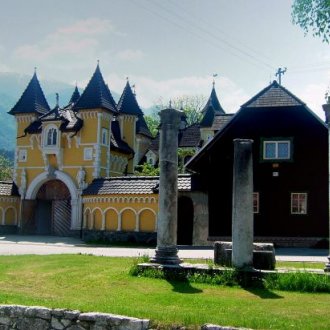 Romantický zámek Elberstein v Globasnitz