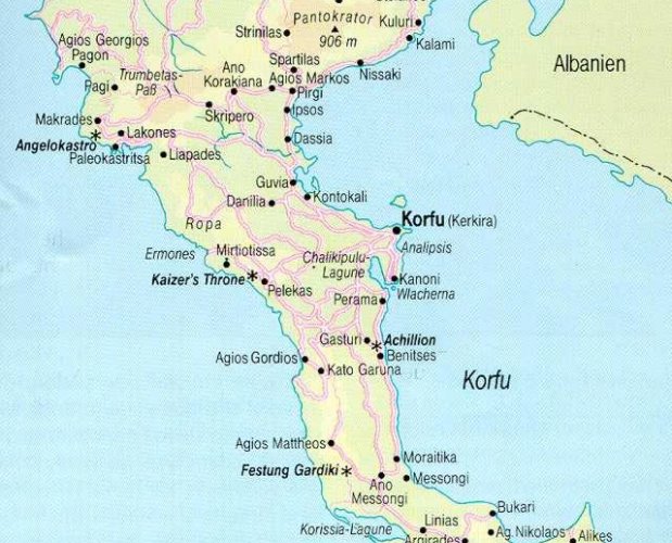 Mapa Korfu 01