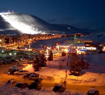 Alpe d´Huez - noční lyžování