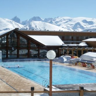 Alpe d´Huez - venkovní bazén