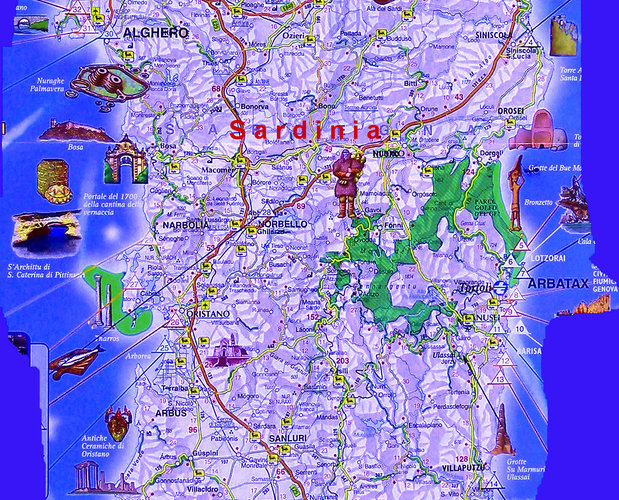 Mapka Sardinie 03