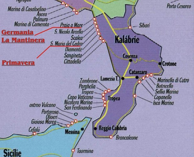 Mapa Kalábrie 02