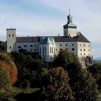 Okázalý zámek v městečku Persenbeug
