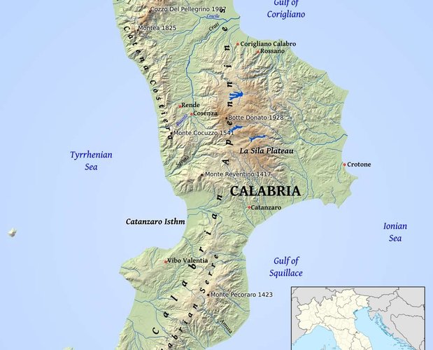 Mapa Kalábrie 04