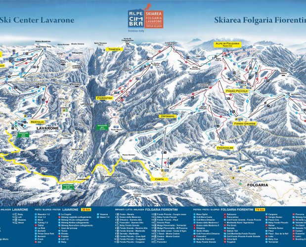 Skimapa Folgaria-Lavarone / Alpe Cimbra 01