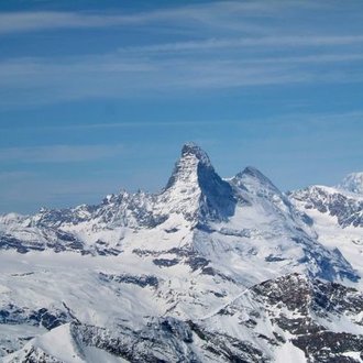 Saas-Fee 12 (výhled z Allalinu na Matterhorn)
