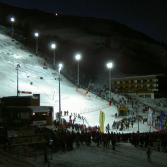 La Plagne - noční lyžování
