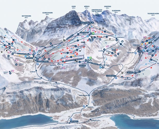 Skimapa Jungfrau