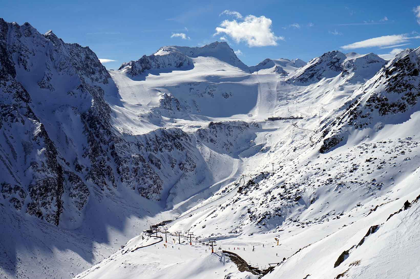 Pobyt Alpy lyžování ledovec Sölden Rakousko